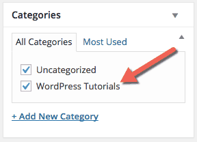 Auto Add Categories to WP Posts