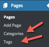 Categories and Tags for Pages