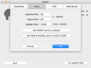 mac mamp wordpress many second