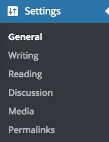 Settings Menu
