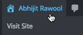 View Site Menu