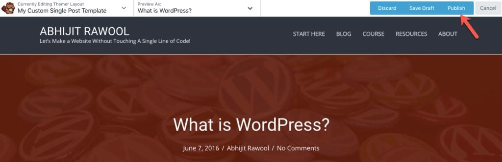 How To Create A WordPress Single Post Template Without Writing Code