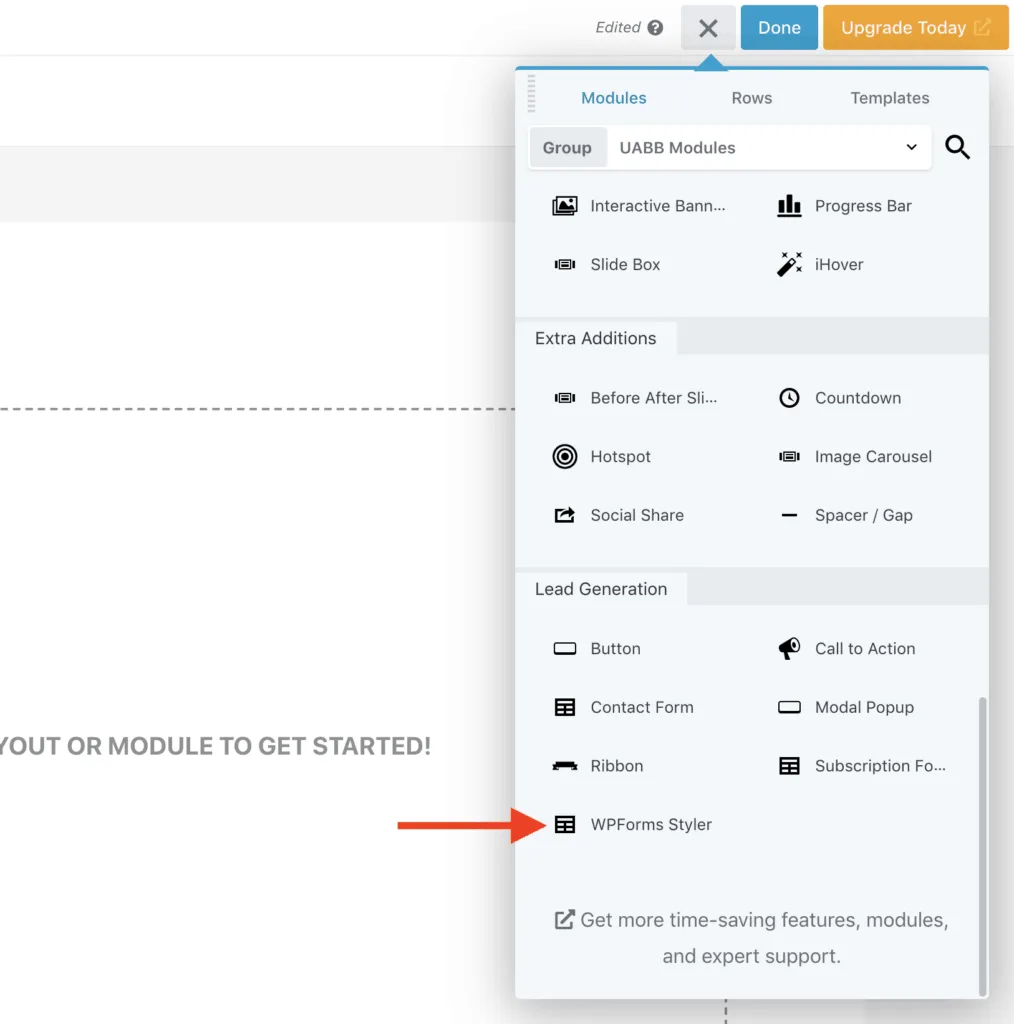 Beaver Builder UABB WPForms Styler Module