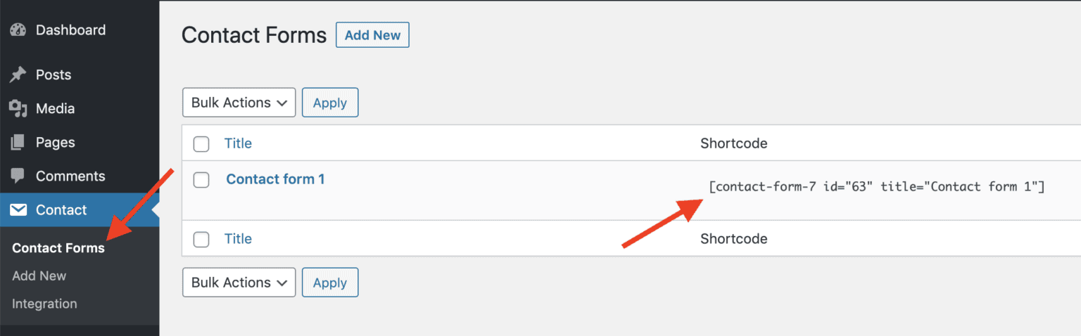 add contact form wordpress elementor