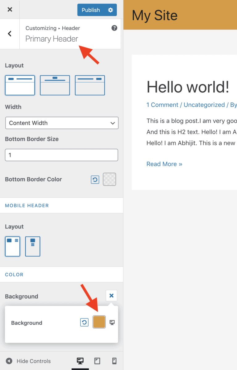 How To Change Header Background Color In Astra Theme (No CSS)